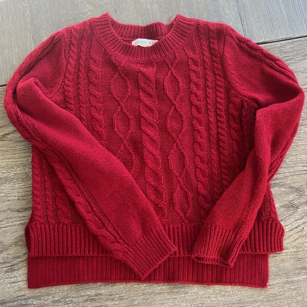 Dillards girl’s red sweater and skirt NWT size 6